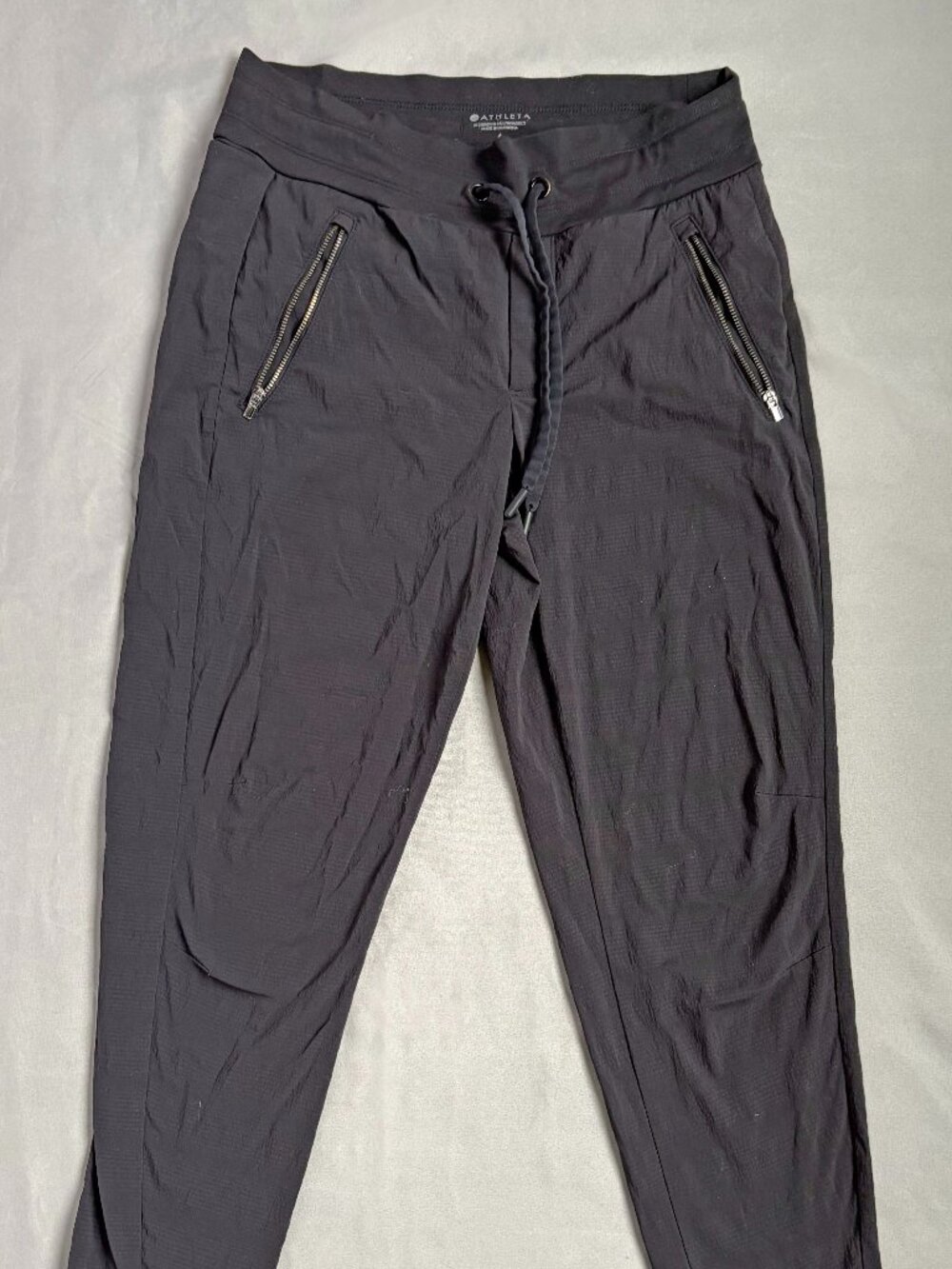 Athleta Trekkie North Jogger Women's Size 4 Black Hiking Travel Pants 405726